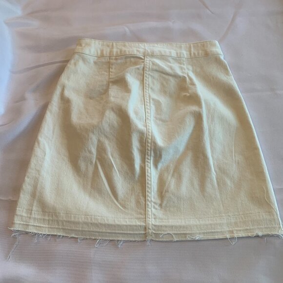 J Crew Soft White Denim Skirt - Picture 2 of 4